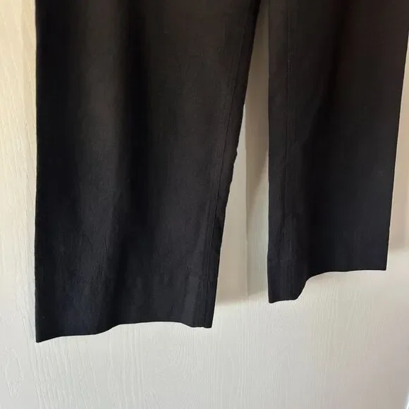 Apiece Apart Women Marston Pants Black Wide Leg Crop Quiet Luxury Career Sz 2 XS - Picture 4 of 10